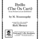 Bydlo (The Ox Cart) sheet music cover