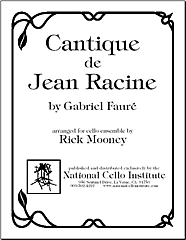 Cantique de Jean Racine sheet music cover