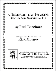 Chanson de Bresse sheet music cover