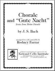 Chorale and "Gute Nacht" sheet music cover