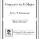 Concerto in D Major sheet music cover