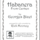 Habanera sheet music